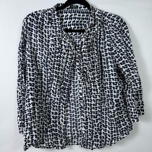 J. Crew Women's Black and White Button Down Top Womens No Size - Picture 1 of 5